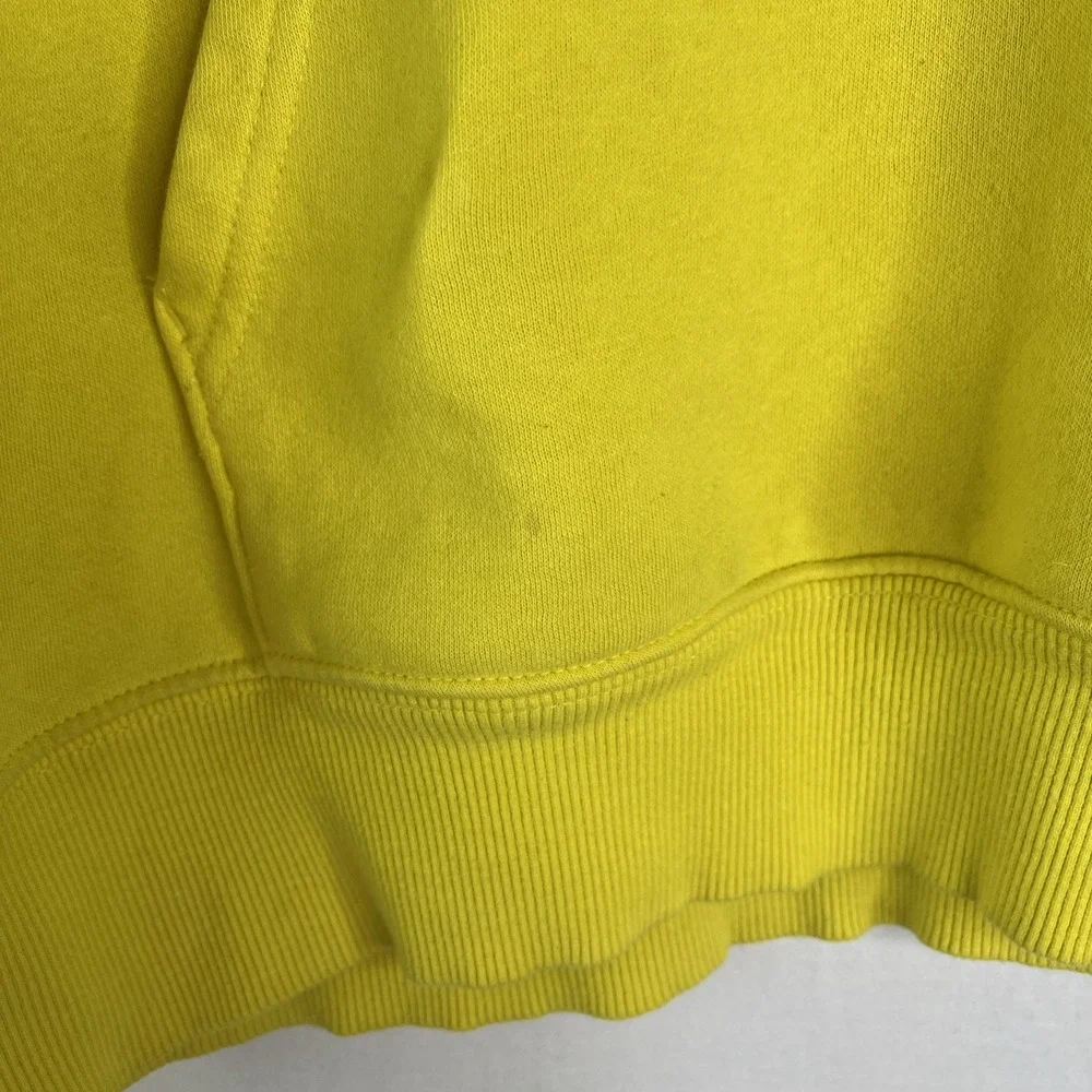 The North Face Yellow 2.0 Red Box‎  Pullover Hoodie Kangaroo Pocket High Vis L